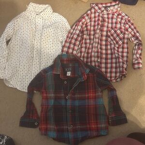5 for $25!! The Children's Place Plaid and Patterned Button Down Shirts